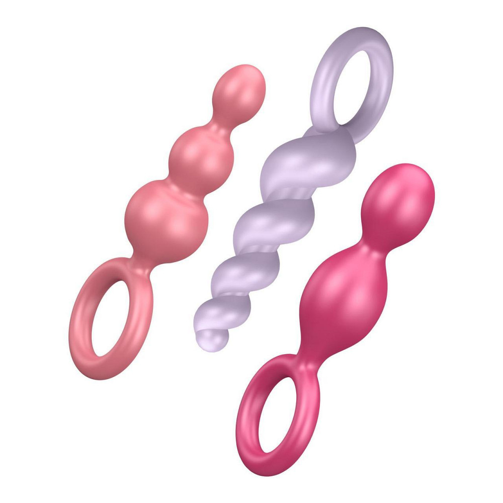 Набор анальных игрушек Satisfyer Plugs colored (set of 3) - Booty Call, макс. диаметр 3 см Sex Aura Киев - изображение 1