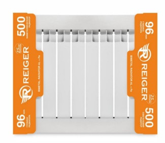 Біметалевий радіатор Reiger 96/500 (10 секцій) Київ - фото 1