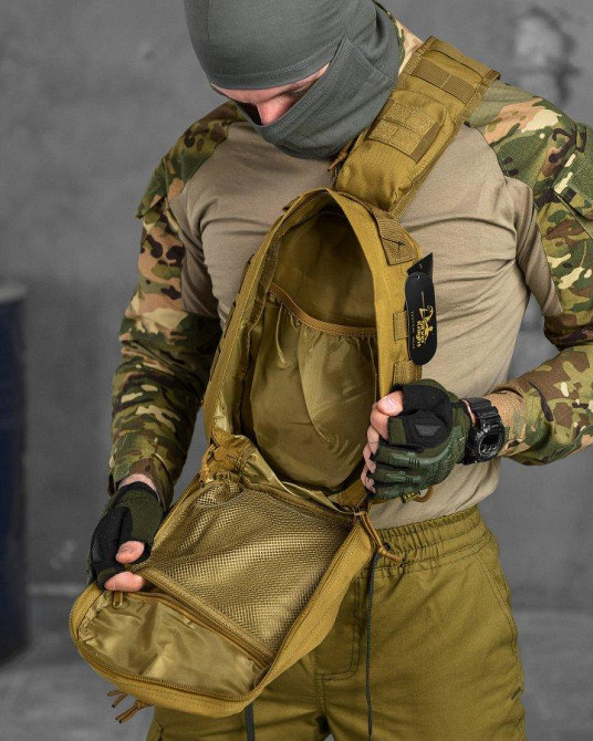 Сумка через плече тактична SILVER KNIGHT coyot РГ4626 Одеса - фото 5
