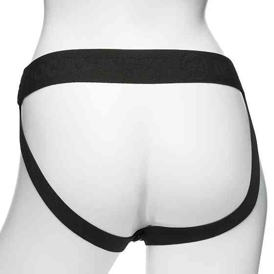Страпон унісекс Doc Johnson Body Extensions – Be Risque, вібрація, пульт керування, порожня насадка Sex Aura Київ