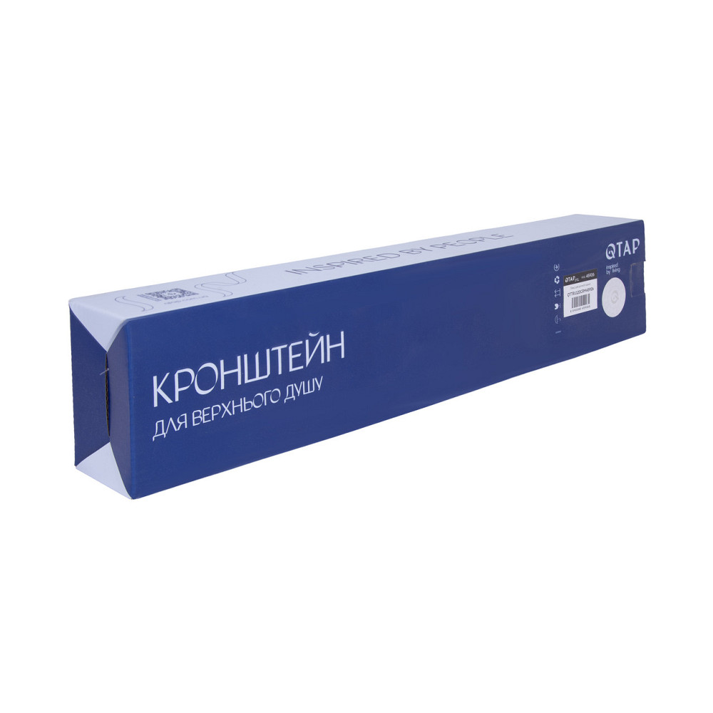 Кронштейн для верхнего душа Qtap Trubice 370 мм округлый QTTRU120CRM45926 Chrome Киев - изображение 13