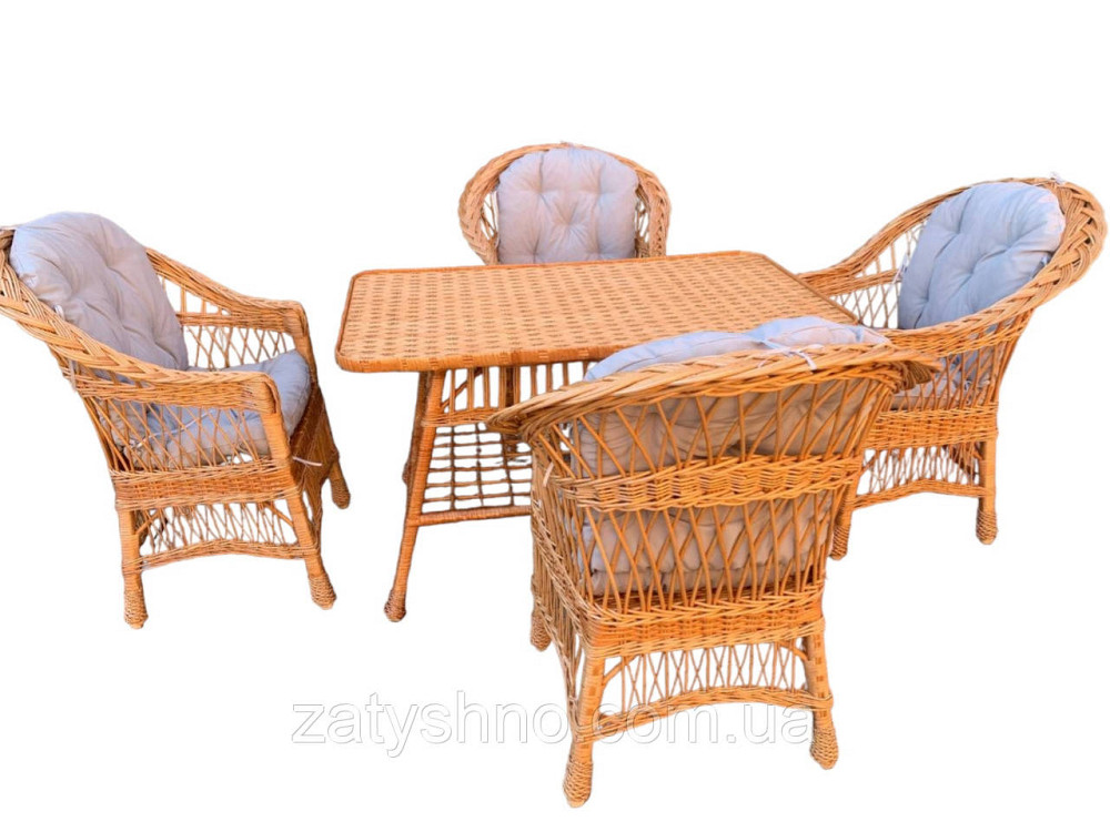 Мебель плетеная натуральная из лозы ан 4 человек Киев - изображение 6