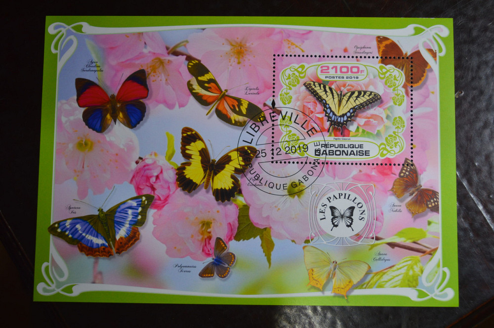 Габон. Марки. Фауна. Блок. 2019 рік (В-1) Полтава - фото 1