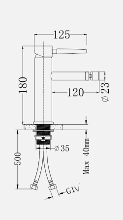 Змішувач для біде Mixxus FAN-002 з нерж. сталі SUS304 (MI6101) Чернівці