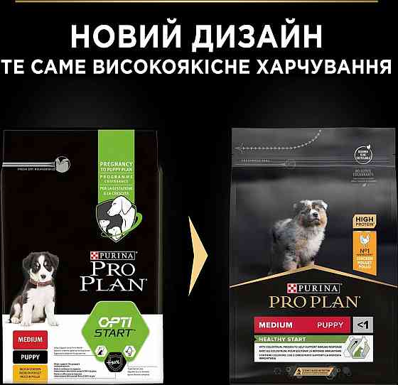 Сухий корм Pro Plan Medium Puppy Healthy Start для цуценят середніх порід з куркою 3 кг Вінниця