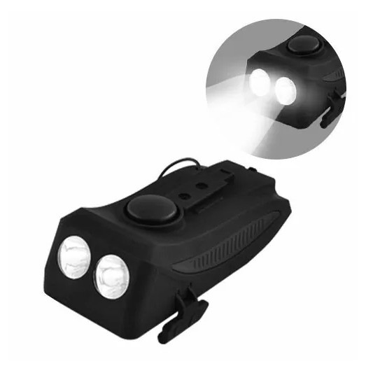 Велосипедний ліхтар фара FY-319 2хL2 + дзвінок + тримач + microUSB + Power Bank (6 режимів дзвінка) Вінниця - фото 5