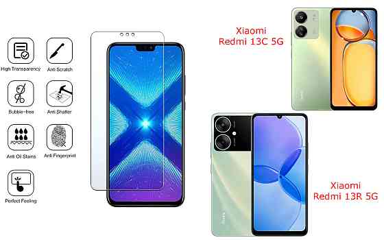 Защитное стекло NeoGlass для Xiaomi Redmi 13C 5G, 13R 5G – ультрапрозрачное и устойчивое Киев