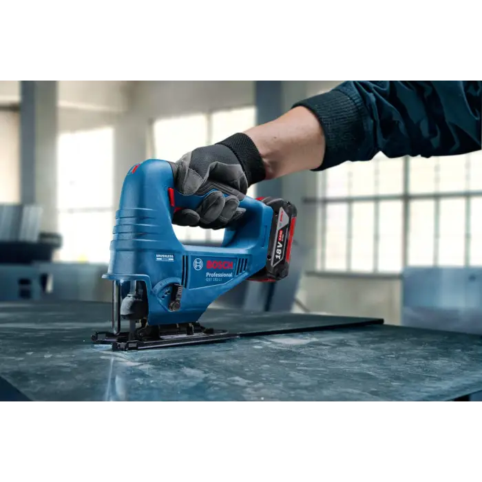 Професійний акумуляторний лобзик Bosch GST 183-LI Solo : без АКБ, 3300 об/хв, глибина різу 95мм Київ - фото 10