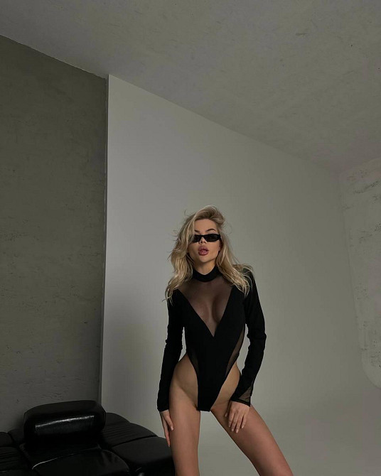 Женский стильный привлекательный боди креп дайвинг + сетка 44/46 Одесса - изображение 1