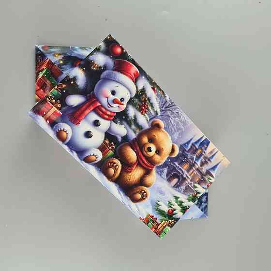 Новогодняя подарочная картонная упаковка для конфет (500грм) №241 