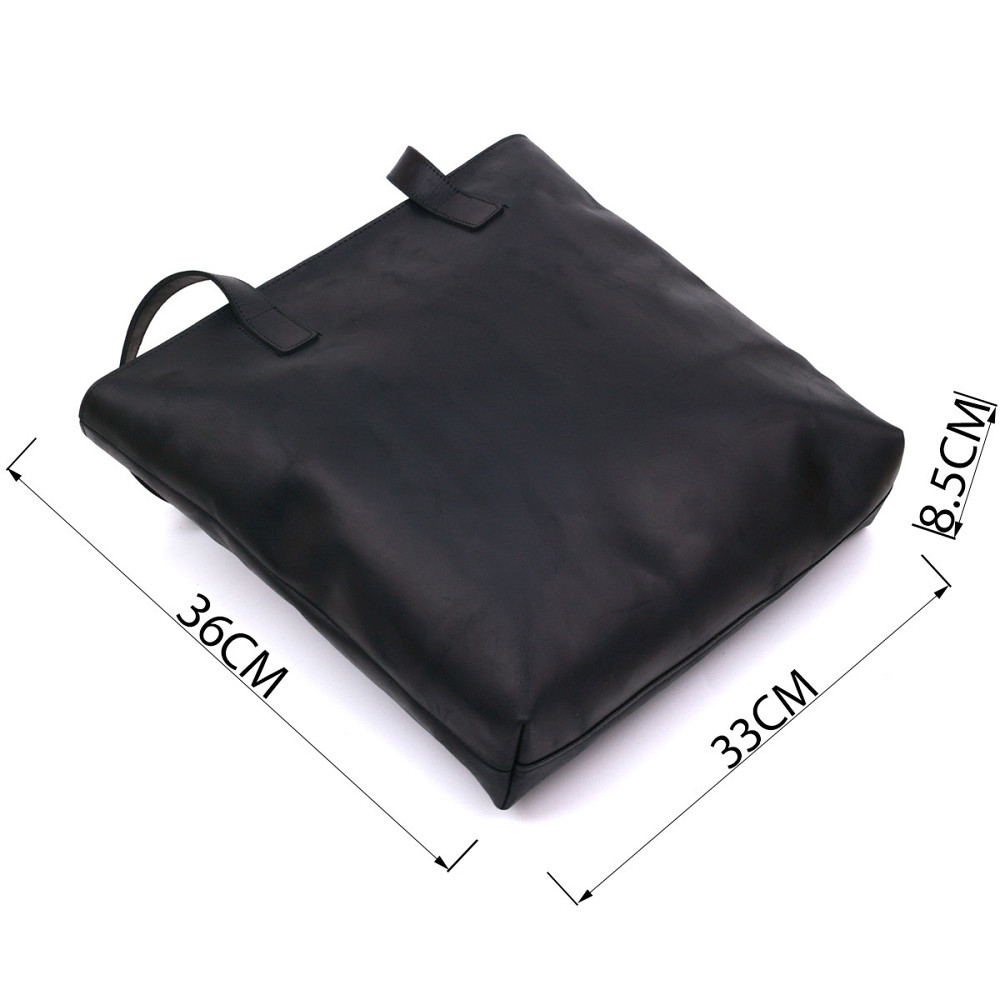 Винтажная кожаная женская сумка Shvigel 16347 Черный Киев - изображение 4