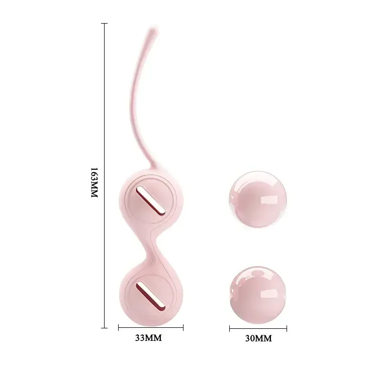 Вагінальні кульки KEGEL (світло-рожеві) Sex Aura Київ - фото 7