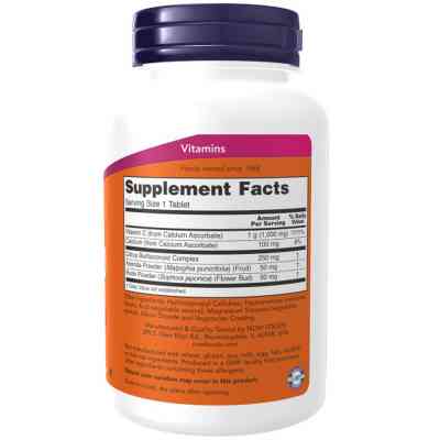 Витамин Now Foods Комплекс Витамина C-1000, с 250 мг биофлавоноидов, Complex C (NF0700) Винница