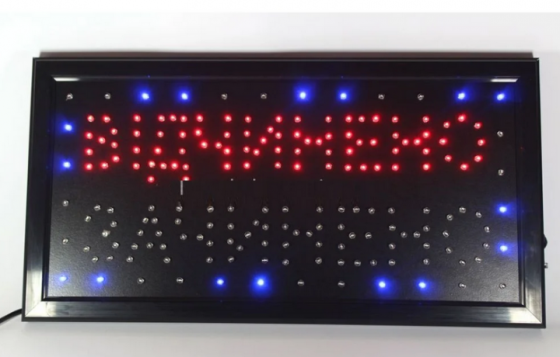 LED Вивіска Відчинено - Зачинено 50х26 Київ