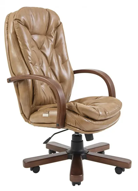Офісне Крісло Керівника Richman Venice Titan Cream Wood М3 MultiBlock Кремовий Київ - фото 1