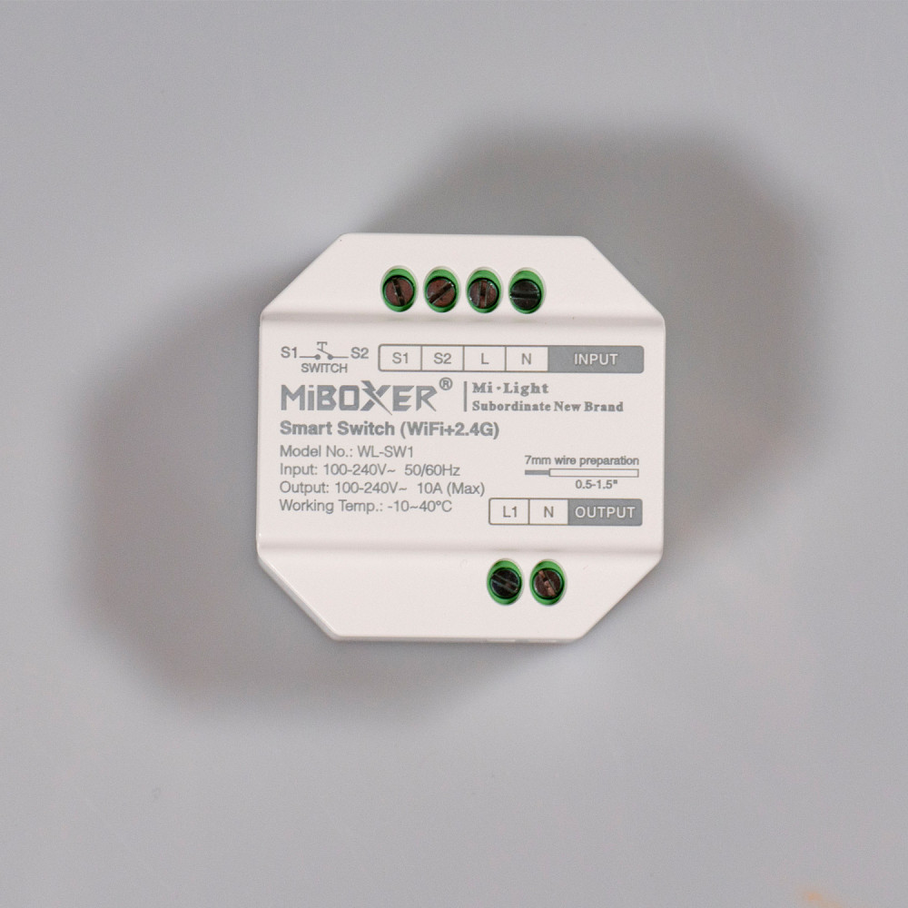 Miboxer Смарт Реле 10А 220v Мілайт Бездротове Керування Wi-Fi + RF2.4G Mi Light Київ - фото 9
