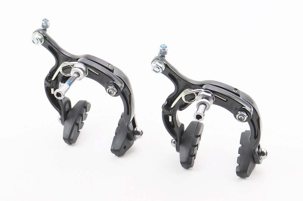 Гальмо ROAD V-brake кліщового типу, переднє+заднє, хід колодки 67-79мм, алюмінієве, чорне HJ-1201AD Киев - изображение 2