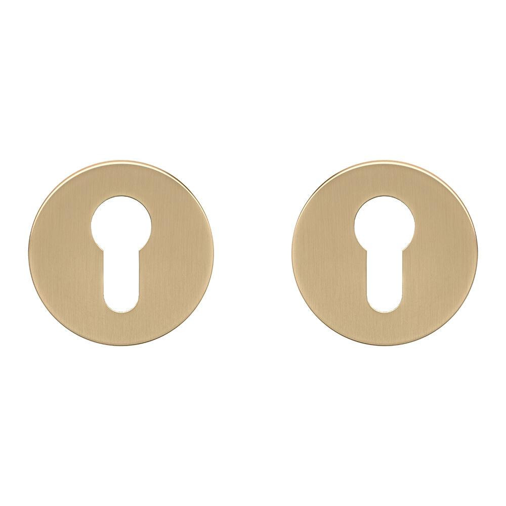 Накладки на циліндр Gavrohe  Z33-EH GoldSB Сатинове золото Київ - фото 1