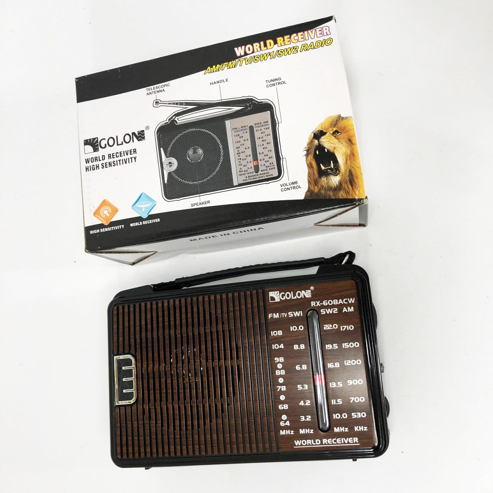 Радиоприемник GOLON RX-608 всеволновый на батарейках + OG-608 поддержка USB/microSD/MP3/WMA Киев - изображение 4