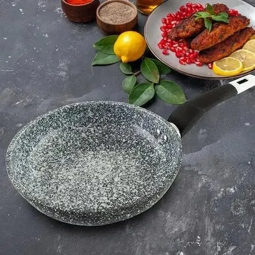 Сковорода UNIQUE Granite coating 18 см лита алюмінієва антипригарна, гранітне покриття Одеса - фото 11