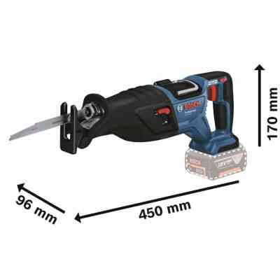 Сабельная пила Bosch GSA 185-LI, 18 В, пропил 230мм, ход 28мм (без АКБ и ЗУ (0.601.6C0.020) Винница
