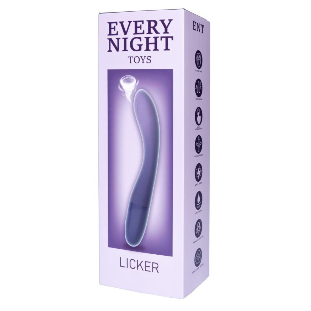 Вібратор з пульсатором Every Night Toys для точки G, синьо-фіолетовий градієнт Sex Aura Київ - фото 4
