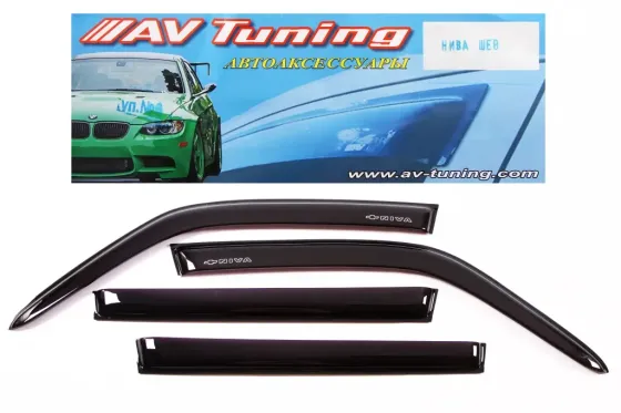 Ветровики на двери 2123 AV Tuning самоклеющ. (4 шт.) Винница