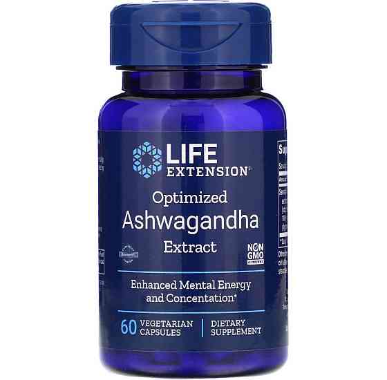 Ашваганда Life Extension Ashwagandha 60 капсул Київ