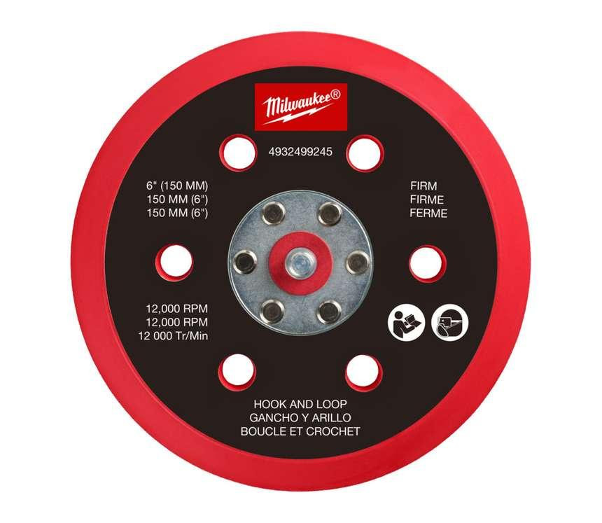 Подошва шлифовальная MILWAUKEE FROSBPHH150, O150мм, 6 отв. для M12 FROS (жесткая с липучкой ) Одесса - изображение 1