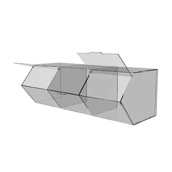 Диспенсер EKOSTAR для мармеладів, снеків, горіхів 3 комірки Київ