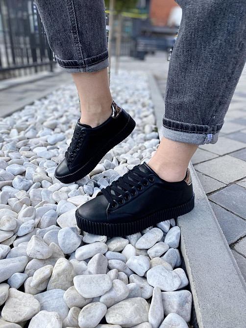 Vices Кросівки жіночі VICES 7170-1 чорні (весна-осінь, еко-шкіра) (1493) Коломия - фото 6