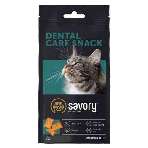 Хрумкі ласощі Savory Snack Подушечки для заохочення котів, здоров’я зубів, 60 г Київ