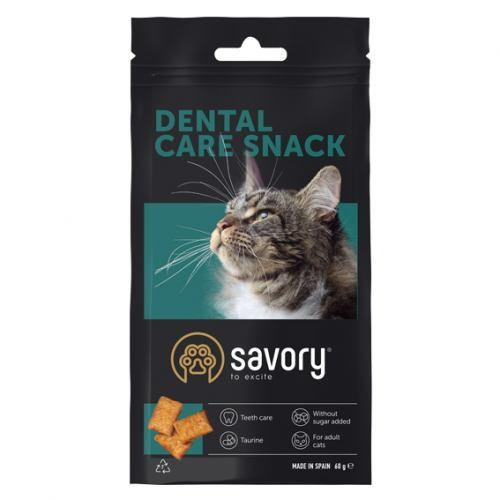 Хрумкі ласощі Savory Snack Подушечки для заохочення котів, здоров’я зубів, 60 г Київ - фото 3