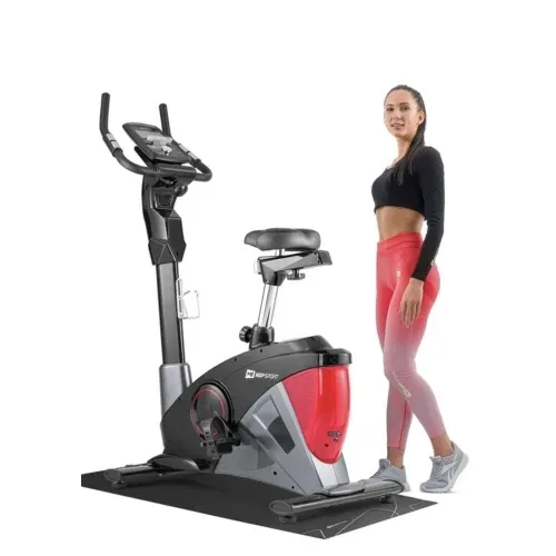 Велотренажер електромагнітний + мат Hop-Sport 090H Apollo чорно-червоний Київ