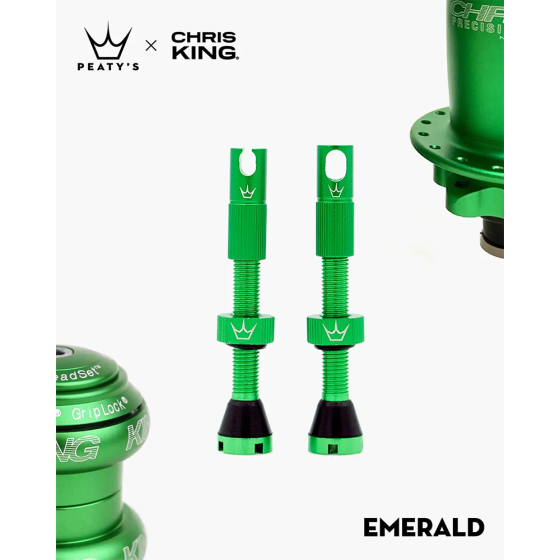 Ниппели Peaty&apos;s x Chris King Tubeless Valves, 42mm, Emerald Київ