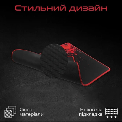 Килимок для мишки Meetion P110 Black/Red (MT-P110) Вінниця - фото 4