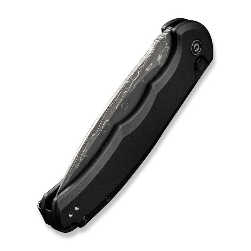 Ніж складаний туристичний Civivi Praxis,  (9.5 см) Damascus / Aluminum чорний Киев - изображение 7