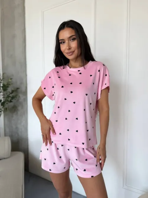 Піжама жіноча велюрова з шортами Одеса - фото 13