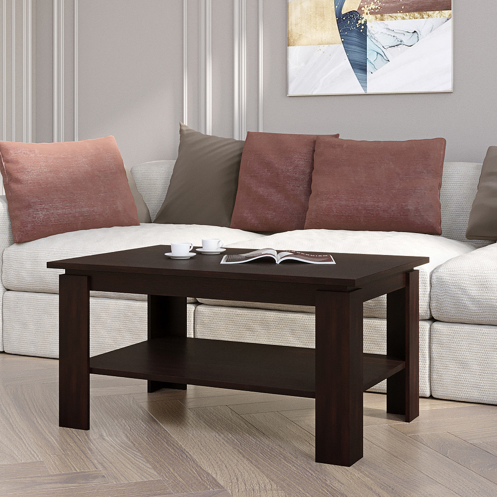 Стіл журнальний Еверест Соната СЖ-910 для вітальні венге темний (DTM-2137) Дніпро - фото 2