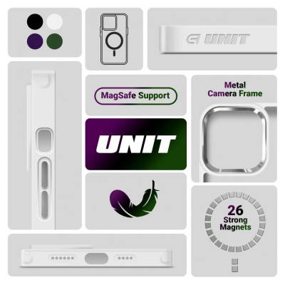 Чохол до мобільного телефона Armorstandart Unit MagSafe Apple iPhone 14 Pro Matte Clear Silver (ARM70437) Вінниця - фото 5