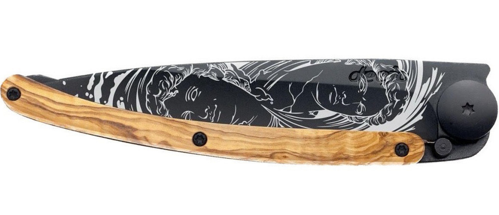 Универсальный Складной Нож с лазерной гравировкой Близнецы Deejo 