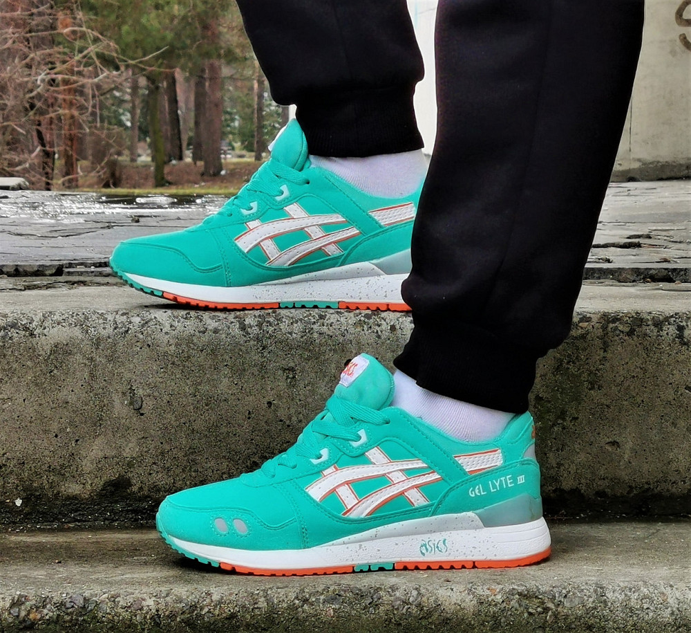 Кроссовки ASICS Gel Lyte III Бирюзовые Женские Асикс Голубые (размеры: 36) Днепр - изображение 8