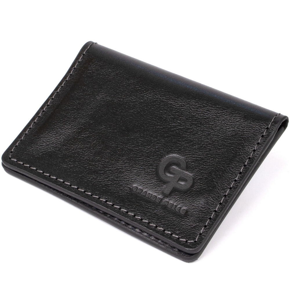 Шкіряна візитниця Чорний (GRANDE PELLE) Київ - фото 14
