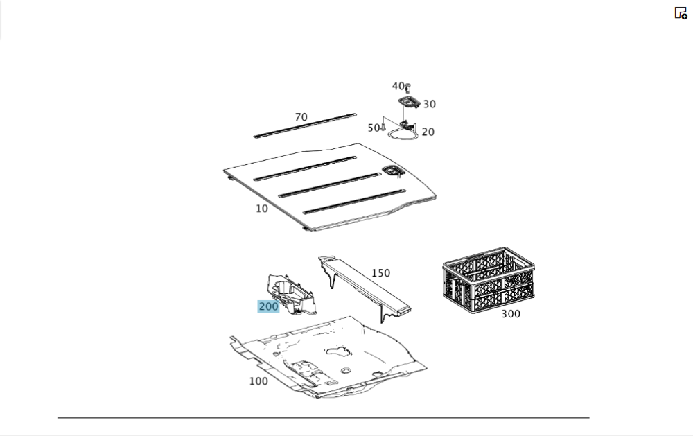 Mercedes-Benz  A2468900188 Ящик - органайзер для інструментів у багажнику CLA Shooting Brake X117 CLA C117 GLA X156 A-class W176 B-class W242 B-class  Одеса - фото 2
