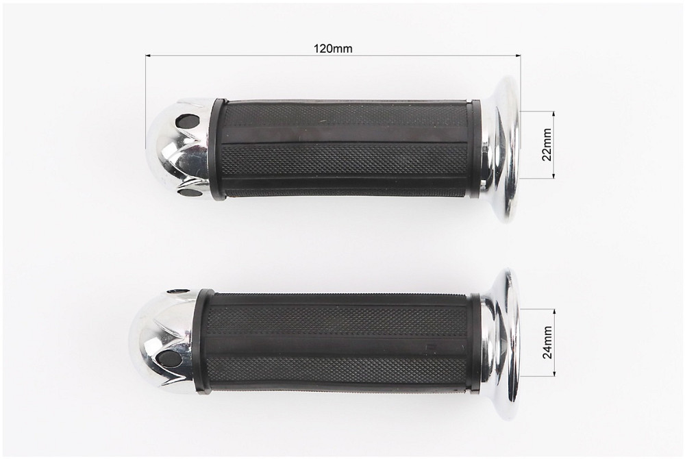 Рукоятка керма лів. / пр. к-кт з хром. наконечниками, тип 1 Киев - изображение 2