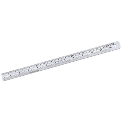 Линейка строительная Toptul 30 см из нержавеющей стали (IABA0300) Винница - изображение 1
