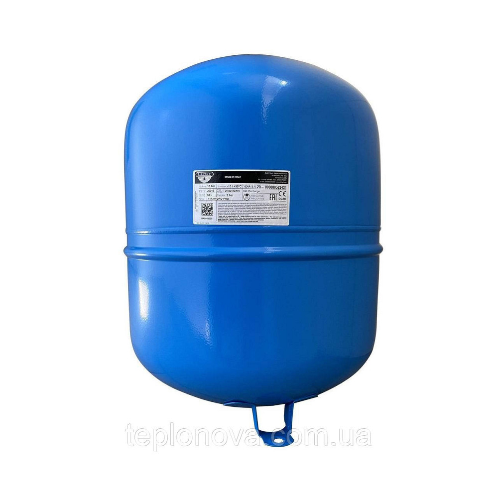 Гідроакумулятор з фіксованою мембраною 50 л ZILMET HYDRO-pro 10bar ВЕРТИКАЛЬНИЙ (11A0005000) Чернівці - фото 1