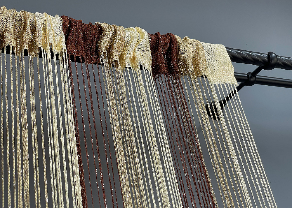 Шторы-нити с люрексом Венге с ореховым и молочным 300х300см 1 шт (61-078) Киев - изображение 7