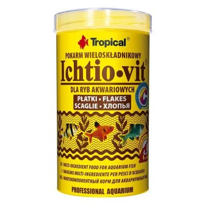 Корм для рыб Tropical Ichtio-vit в хлопьях 500 мл (5900469770054) Винница - изображение 1