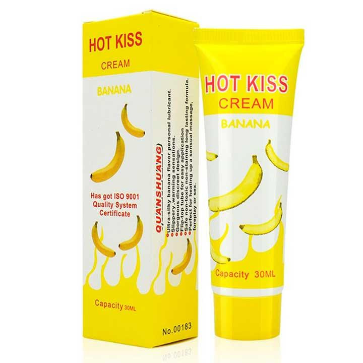 Лубрикант "Hot Kiss" на водній основі 30 мл - Банан - Інтимна змазка Вінниця - фото 1
